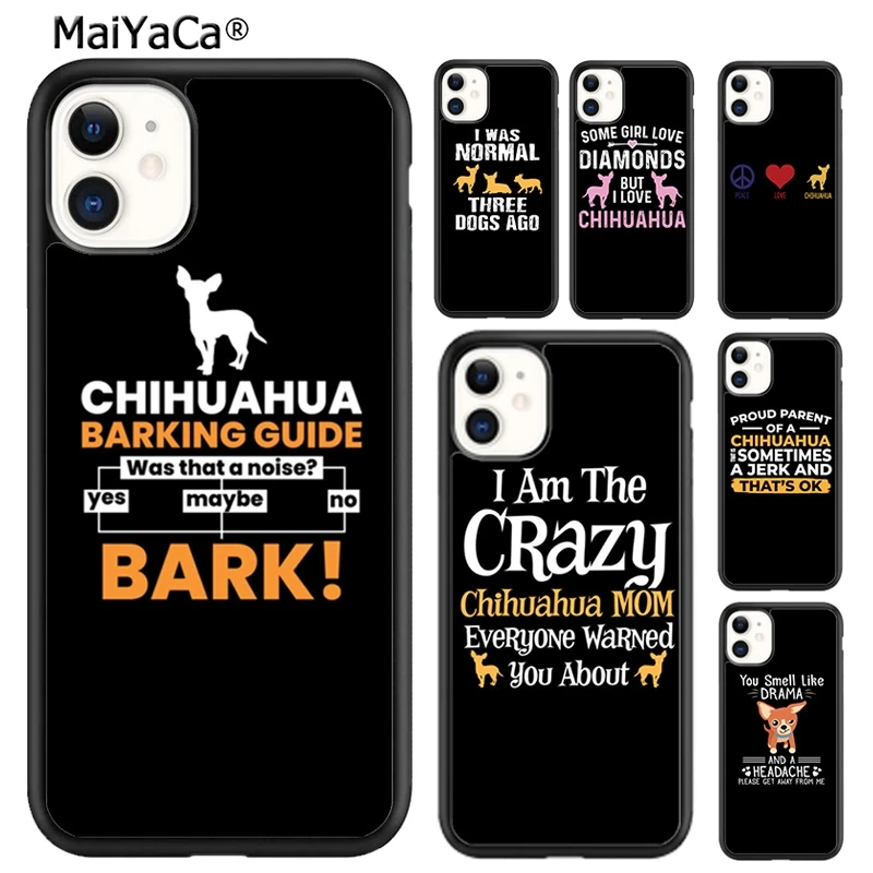 MaiYaCa My Better Half Is A Chihuahua Phone Case Cover For iPhone 16 15 SE2020 6 7 8 plus 11 12 mini 13 14 pro max  coque