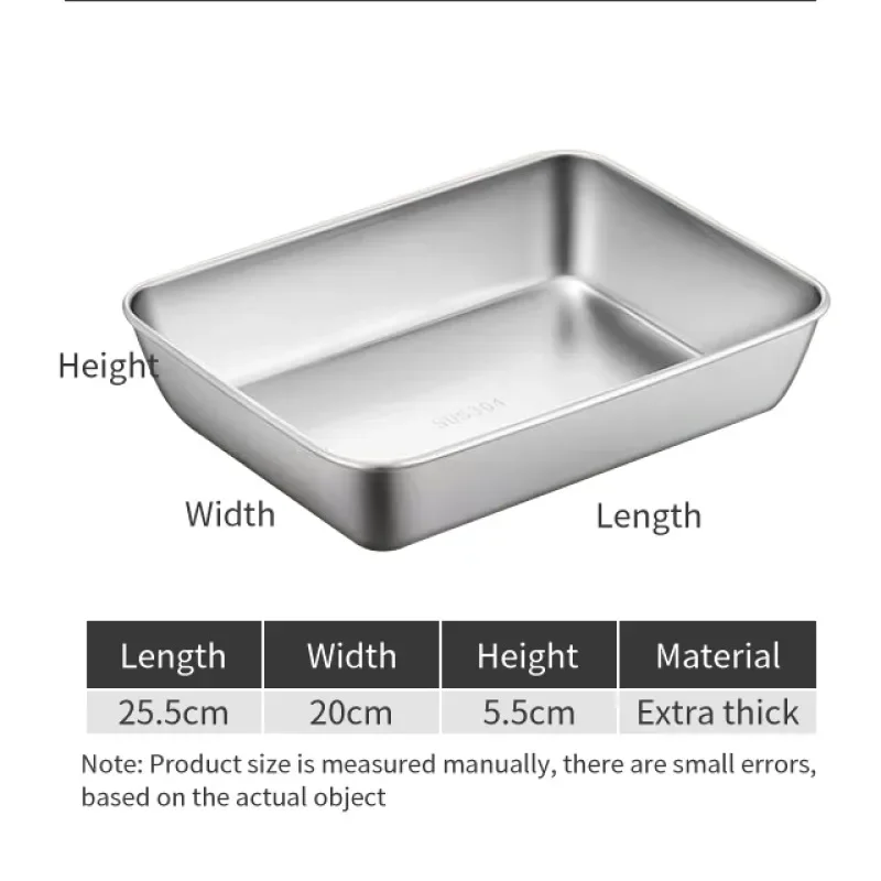 طبق قابل للإزالة من الفولاذ المقاوم للصدأ مع غطاء ، صينية شواء ، أداة ، على الطريقة اليابانية ، 2 ، 4. #6