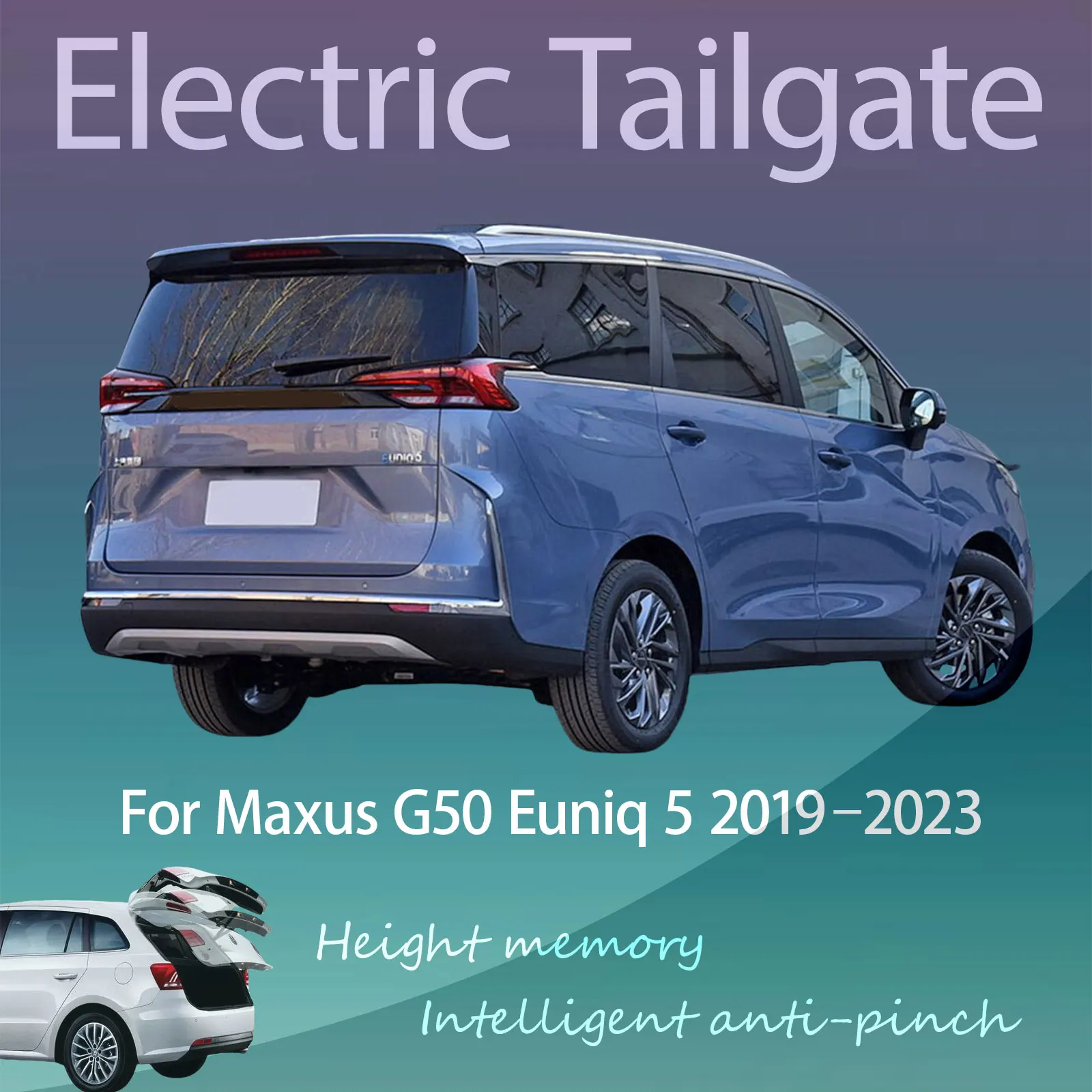 For Maxus G50 Euniq 5 2019–2023 Electric Tailgate with Sensor Trunk Anti-pinch Memory Height Intelligent Operation