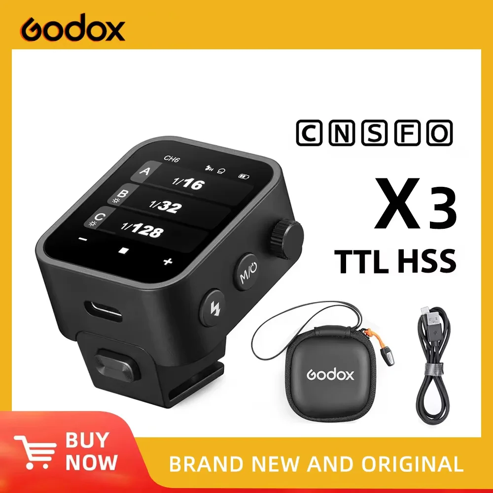 

Godox X3 TTL HSS 2.4G Wireless Flash Trigger OLED Touch Screen Transmitter Quick Charge for Canon Nikon Sony Fujifilm