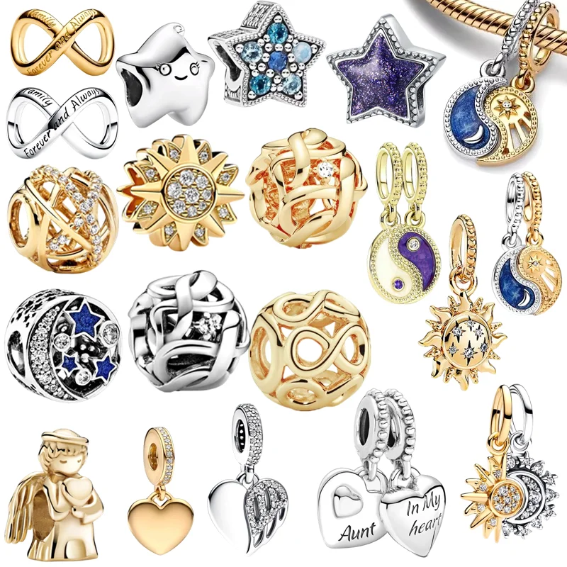 

Hot Sale heart-shaped Multiple series Charm Bead Pendant Fit Original European Sterling Silver Jewelry & DIY Making Unique Gift