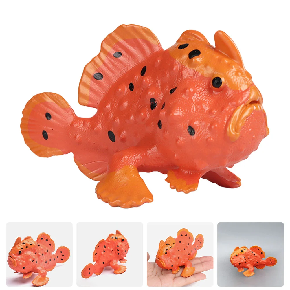 Sea Creature Toys Artificial Stone Fish The Animal Marine Ornament Ornamental Plastic Model Child Jellyfish Lamp