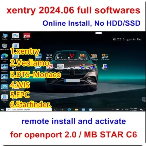 

2024.06 Xentry Software completo Vediamo, D.TS, W.IS, EP. C, Starfind.er Activación gratuita de instalación STAR C4 C5 C6 Openpo