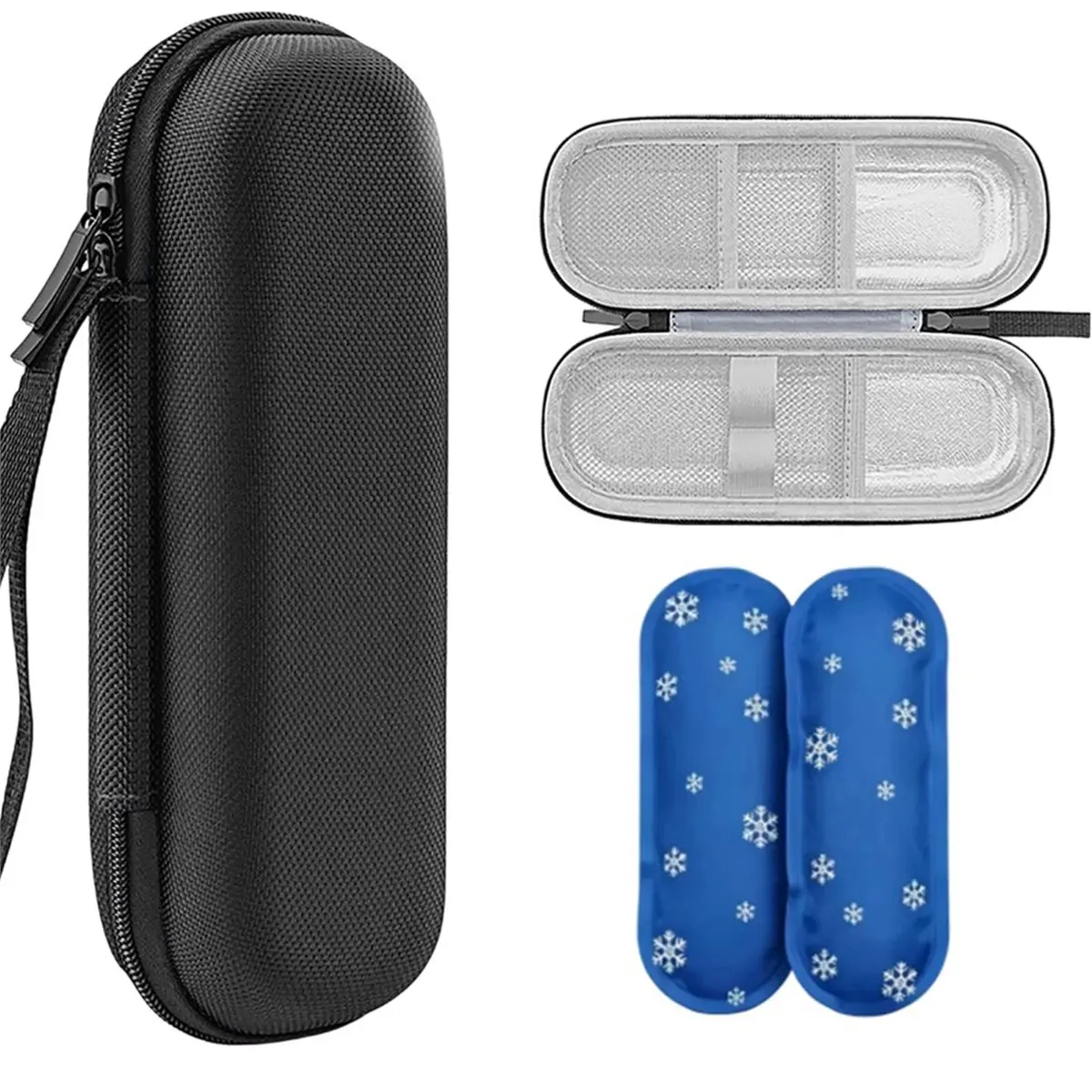 A1417K Insulin Cooler Travel Case with Reusable Ice Pack Insulated Diabetic Bag Insulin Pen Cooler Travel Cases Diabetic SUMMER