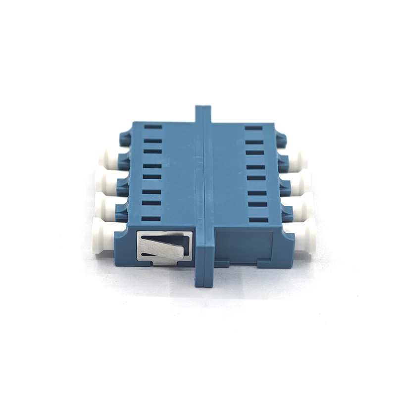 FOCC LC UPC Quad Fiber Optic Adapter Flange Fiber Optical Coupler Single Mode SM Fiber Optic Connector Low Insertion Loss FTTH