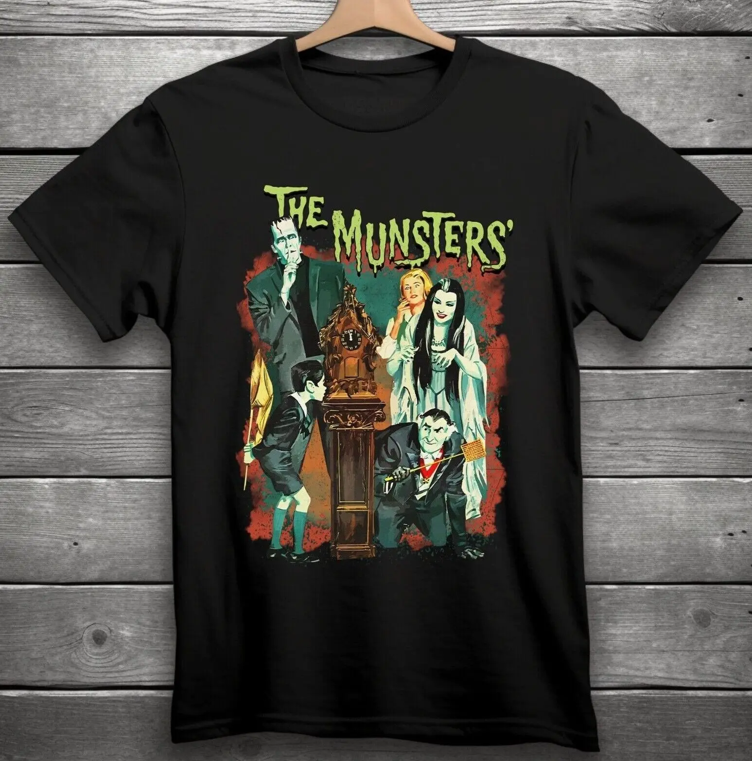 The Munsters Horror T-Shirt Black S-3XL