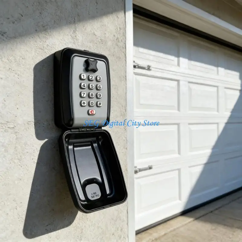 U75B Heavy Duty Waterproof Outdoor Lock Box With 12 Digit Password For Security