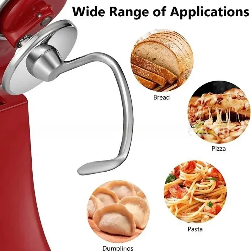 Dishwasher Safe,Spiral Dough Hook for Kitchenaid Stand Mixer, 4.5 Qt - 5 Tilt-Head Attachments Kitchen Gadget Sets