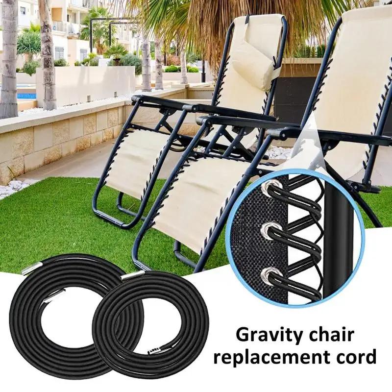 4Pcs Chair Replacement Cord Durable & Elastic Long Lasting Universal Chair Cord Outdoor Accessories For Recliners Lawn Chairs