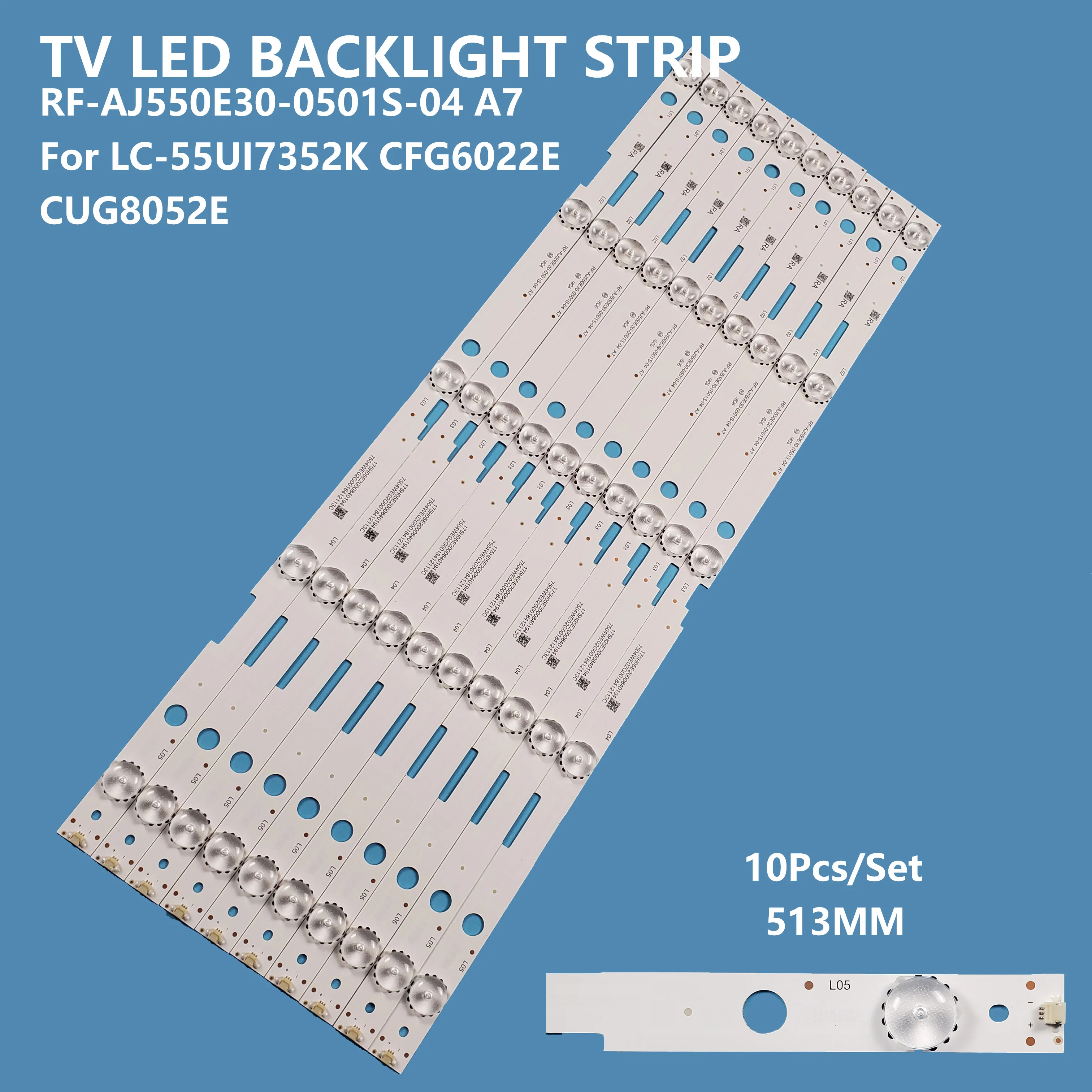 

Led-модуль для подсветки, Φ A7, CFG6022E, CUG8052E, Светодиодная лента для подсветки телевизора