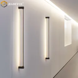 Modern minimalist LED strip wall lamp, living room, hallway, bedroom, line atmosphere, ceiling lamp, 110V 220V