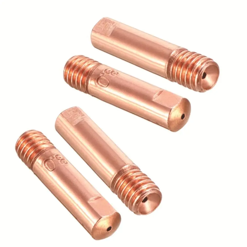 5Pcs Tip Gas Nozzle MB-15AK M6*24mm Welding Torch Contact Tip Gas Nozzle 0.6/0.8/0.9/1.0/1.2mm For MB-15AK 14AK MIG/MAG Parts