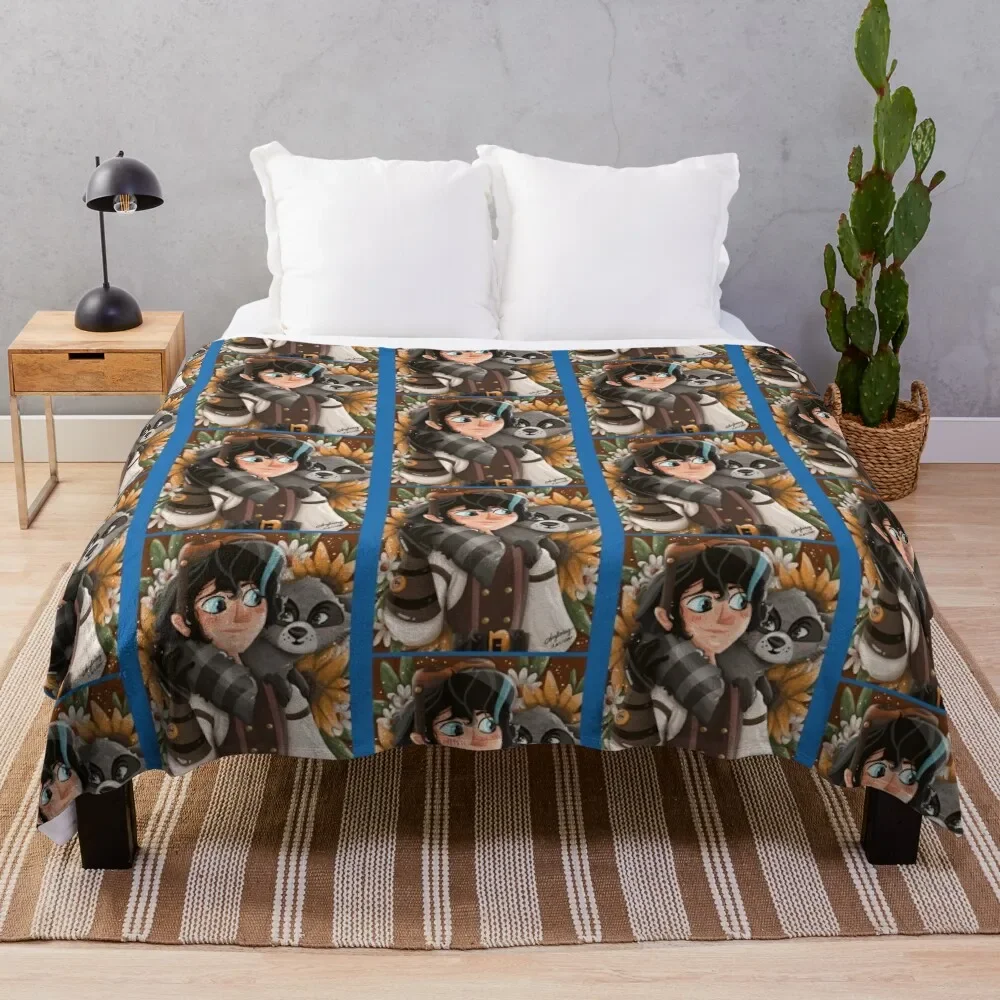 

Varian Tangled Print Throw Blanket Cozy Napping Blanket Gift for Mom Dad