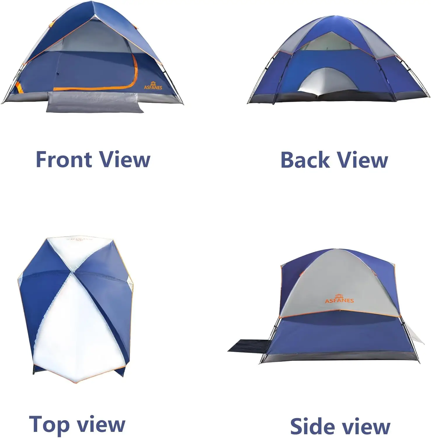 2Person Tents for Camping Waterproof, Backpack Double Layer Camping Tents, Perfect Picnics, Fishing and Backyard Camping