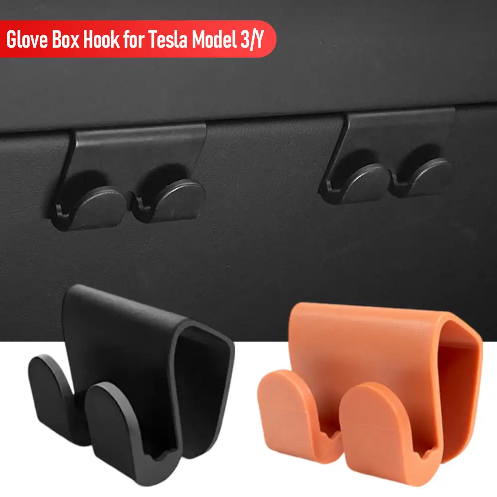 1Pc Car Glove Box Hook Luggage Multifunctional Storage Hanger Holder Clip Accessories for Tesla Model 3 Highland 2024 Model Y