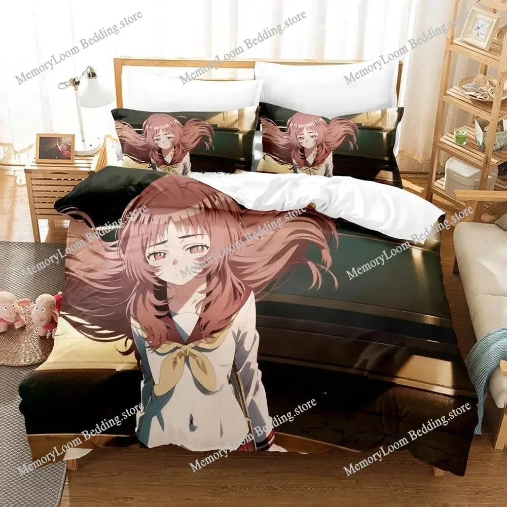 3d Print Anime The Girl I Like Forgot Her Glasses Bedding Set Cartoon Anime Three-piece Set Adult Kid Bedroom Duvet Cover Sets