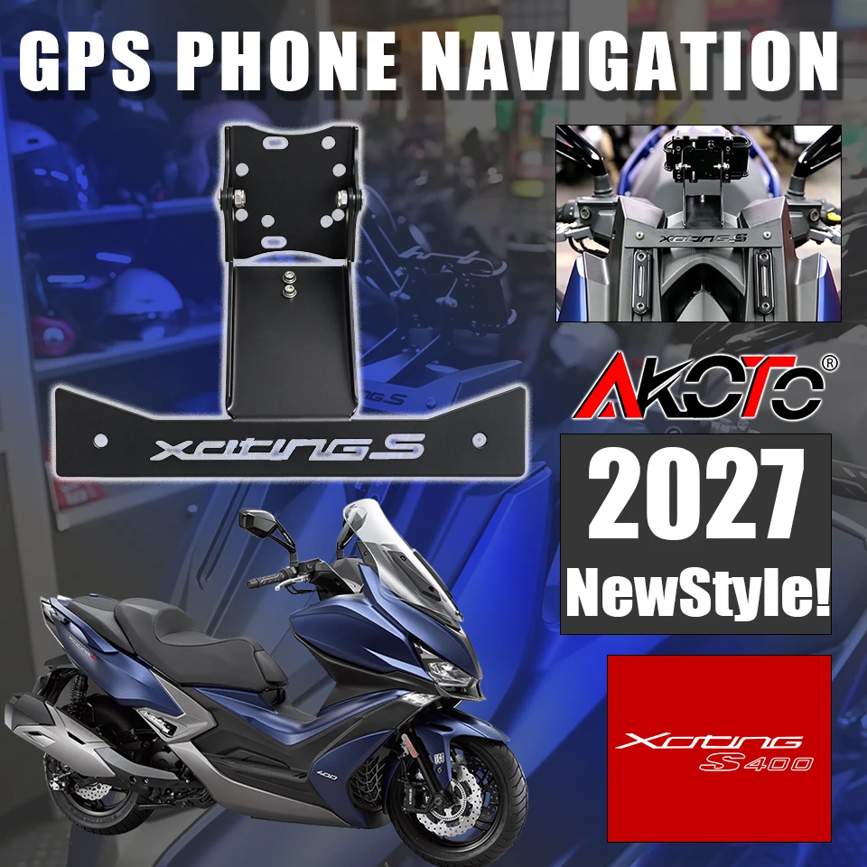 HOT SALE Phone Stand Holder Support GPS Navigation Plate Bracket For Kymco Xciting-S 400 2018-2023 Xciting VS 400 2023-2024