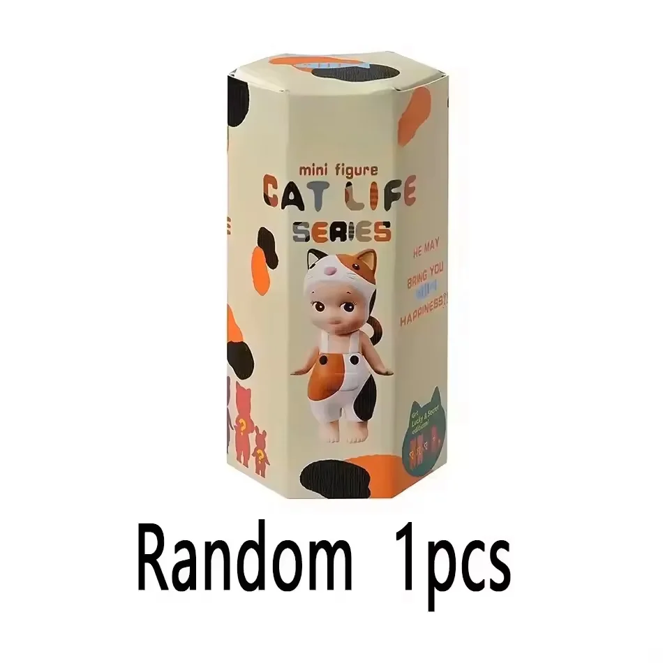 Miauw Miauw Dagelijkse Serie Kat Blind Box Trendy Speelpop Desktop Cartoon Creatief Ornament Handgemaakte Mysterieuze Box Girl Gift