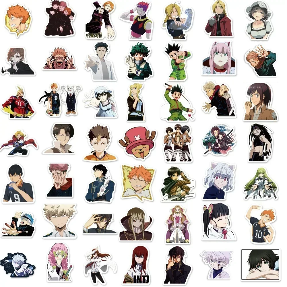 300 Stück Gemischte Anime-Aufkleber Cartoon-Sticker DIY Wasserdicht für Koffer Skateboard Gitarre Handy One Piece Demon Aufkleber Geschenk Spielzeug – Detail 6