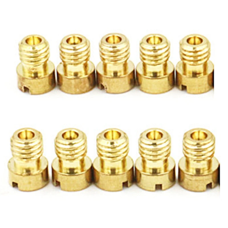 10PCS Suitable For The Main Spray Scooter Bucket PE24/26/27/30 Halma CG-125 Nibi Carburetor Measuring Hole Nozzle