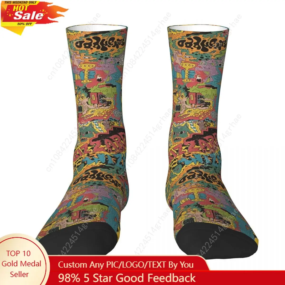 

King Gizzard And The Lizard Wizard - Oddments Socks Harajuku Super Soft Stockings All Season Long Socks for Man's Woman's Gifts