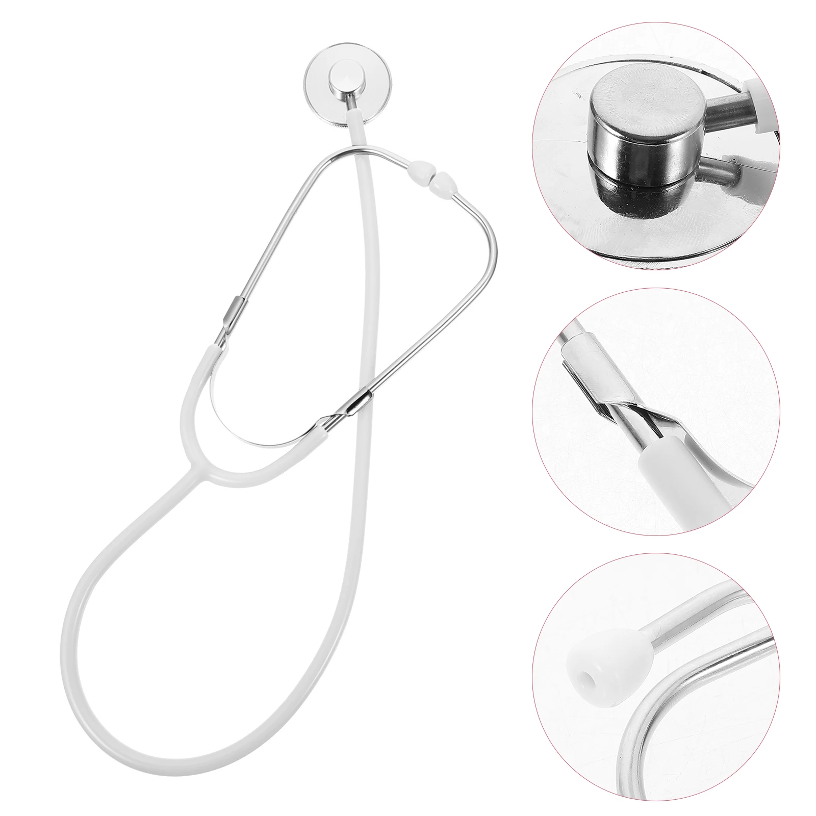 1pc Simulatie Stethoscoop Wit Verpleegster Stethoscoop Speelgoed Kinderen Verpleegster Arts Rollenspel Spel Accessoires Kinderen Pretend Medische Doos