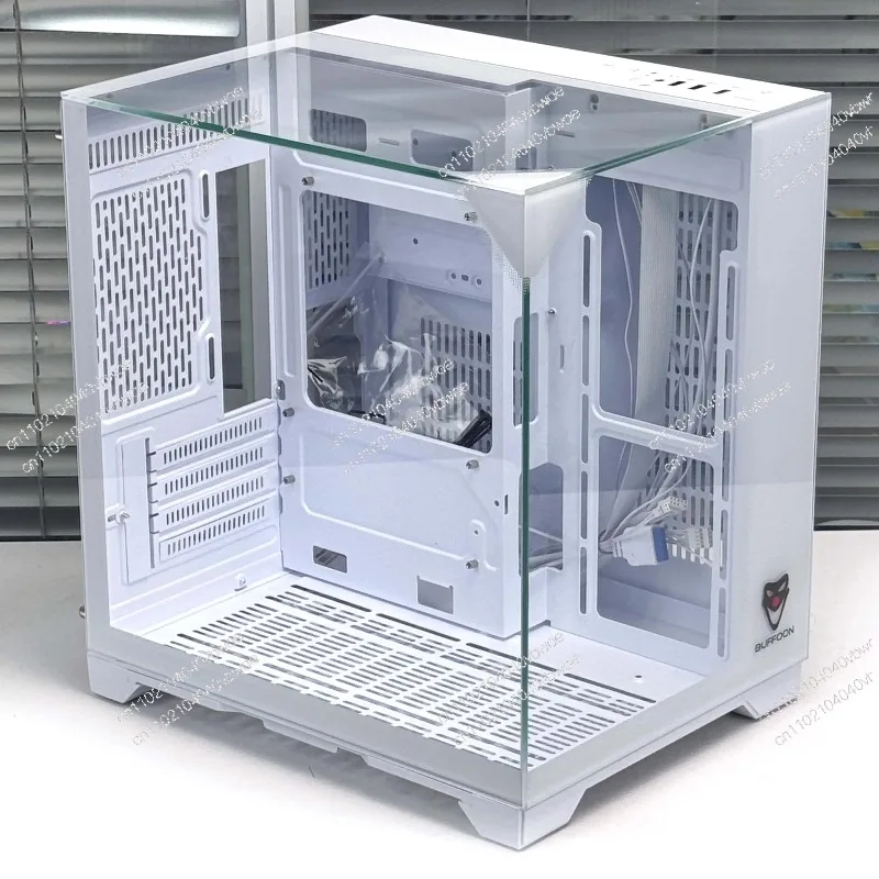 three-sided glass panoramic skylight sea view room two-dimensional custom desktop computer case