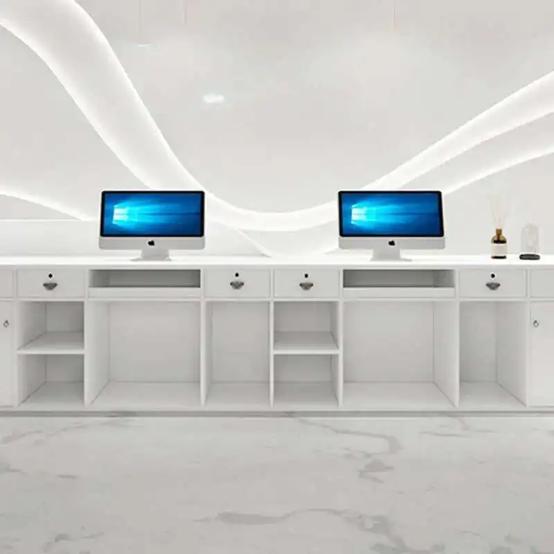 

Italian Style Simplicity Reception Desks Clothing Store Beauty Salon Reception Desks Simplicity Office Furniture Receptie HBRD