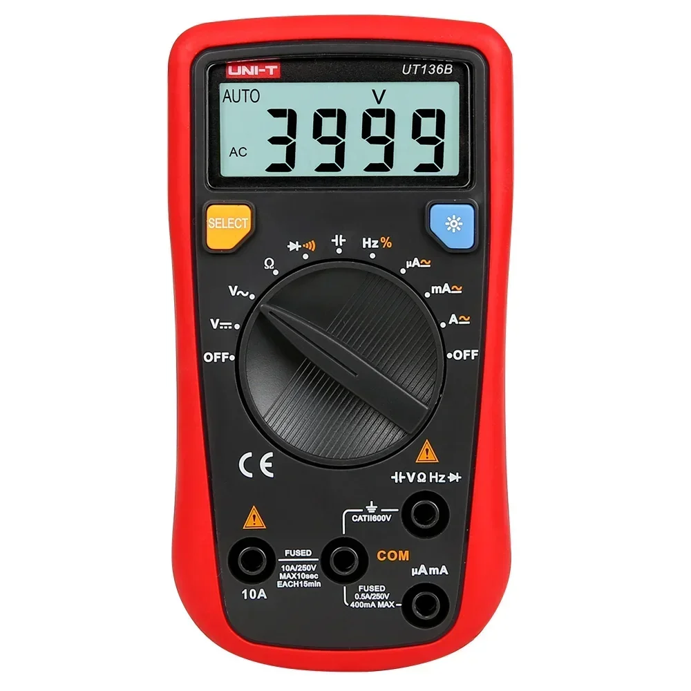 

UT136B ac dc 10A digital unit multimeter multimeter digital tester multimeter