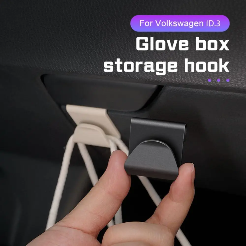 Plastic Car Glove Box Hook Strong Bearing Thin Clip Car Hanging Hook Space Saving No Drilling Glove Box Organizer
