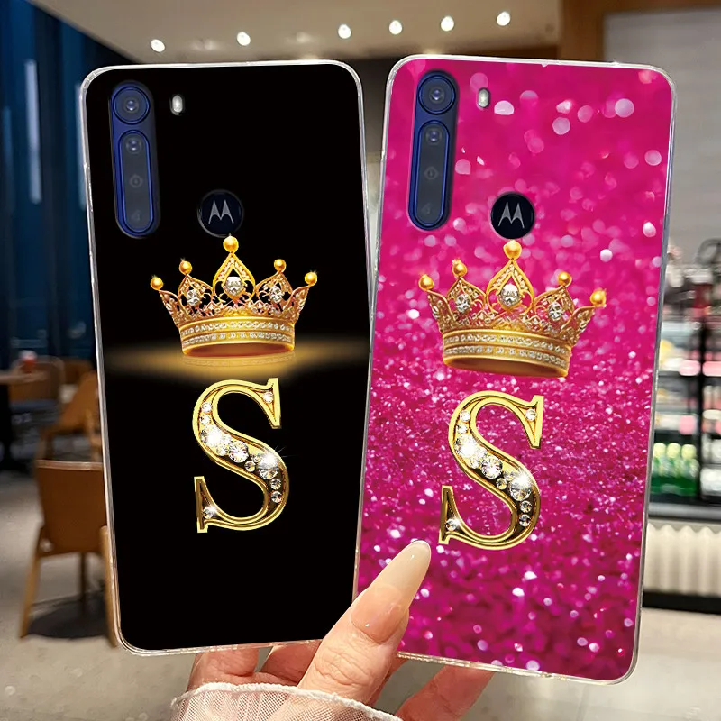 Funda de teléfono con letras para Moto One Fusion Plus, Fundas protectoras de silicona suave para Motorola One Fusion Fusion + Coque TPU Capas