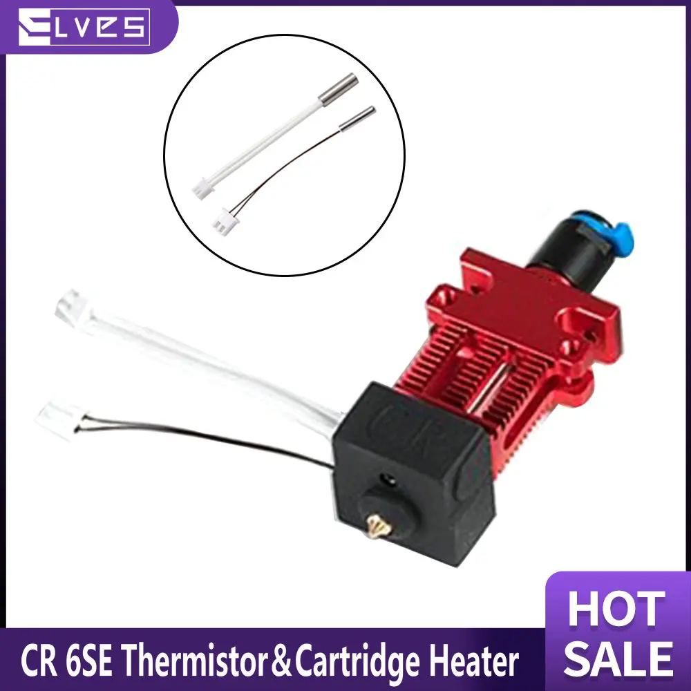 High  quality ELVES CR 6SE Thermistor Temperature Sensor And Cartridge Heater For CR6 SE/CR-6 MAX/CR-5 Pro Extruder