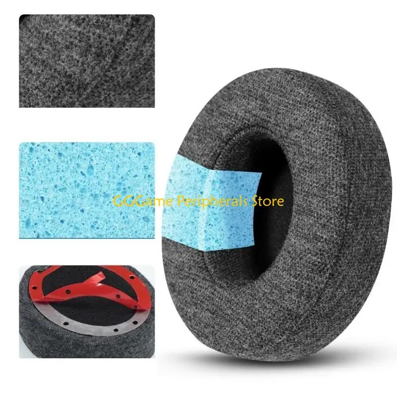 U55B Studio 2/3 무선 헤드폰 소프트 이어 쿠션 메모리 폼 헤드셋 이어 패드 이어 컵 수리 용 1 쌍 교체 용 이어 패드