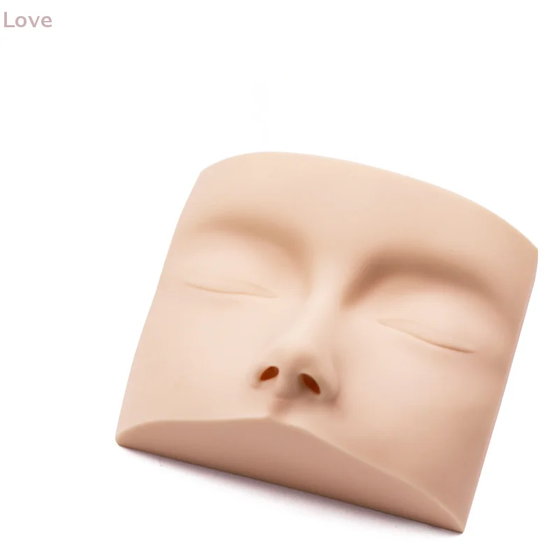 [L&P] قالب رأس للتدريب على الرموش المطعمة عارضة أزياء متعددة الوظائف ممارسة سيليكون الجلد أدوات مكياج جفون الوجه المزيفة