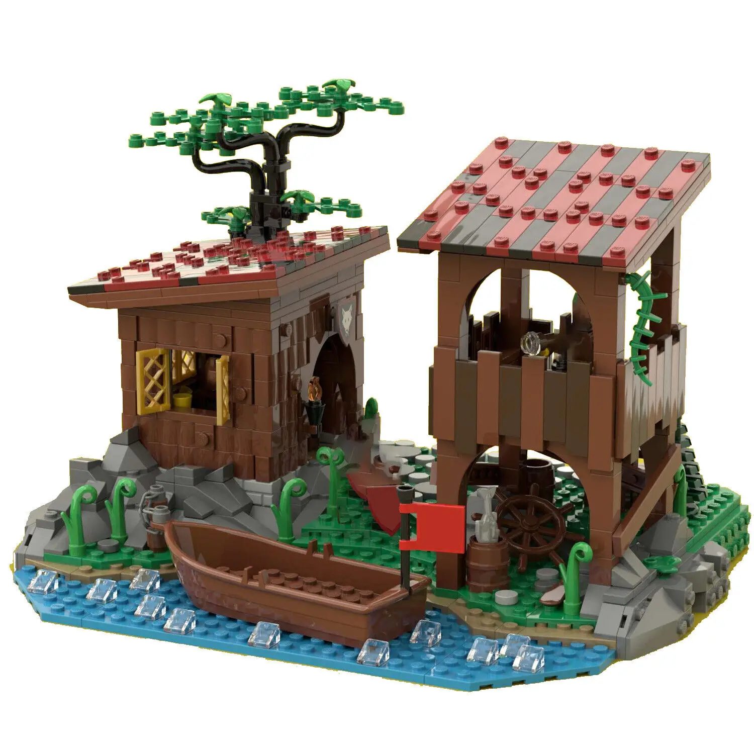 

A Small Camp Building Toys Set Expansion for Castle 754 Pieces MOC