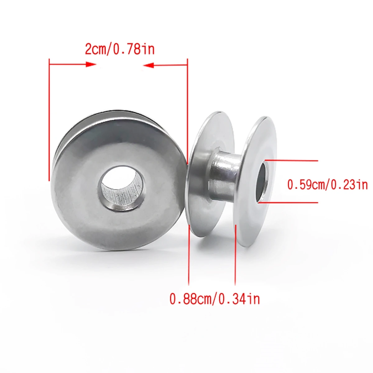 10pcs industrial sewing machine accessories computer flat bobbin flat sewing machine lock embroidered bobbin bobbin aluminum oxi