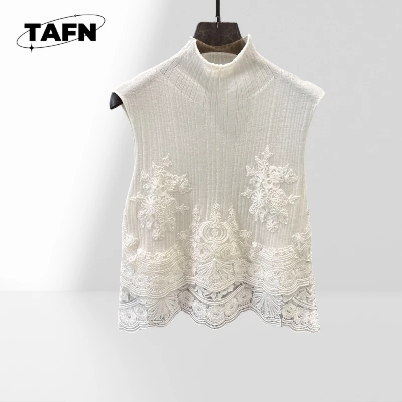 

Lace out Advanced Texture Beautiful Simple Fashion Beautiful Cozy Insulated Vest Jacket for Women for Warmth & Comfort AD3007