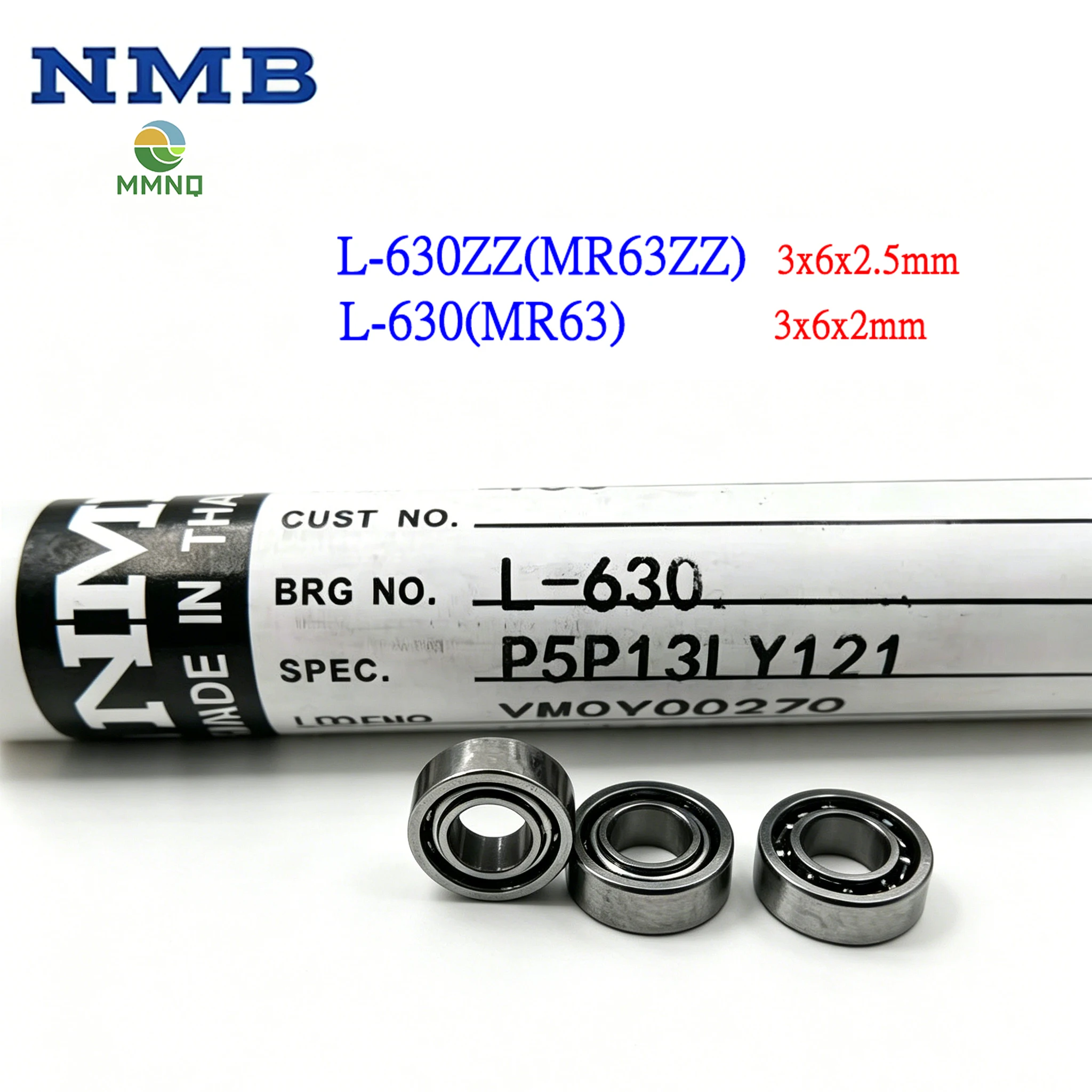 

20/50/100PCS High Speed Precision NMB L-630ZZ Mini Bearing MR63ZZ 362.5mm 676 Open Type Micro Rolling Ball Bearing Parts