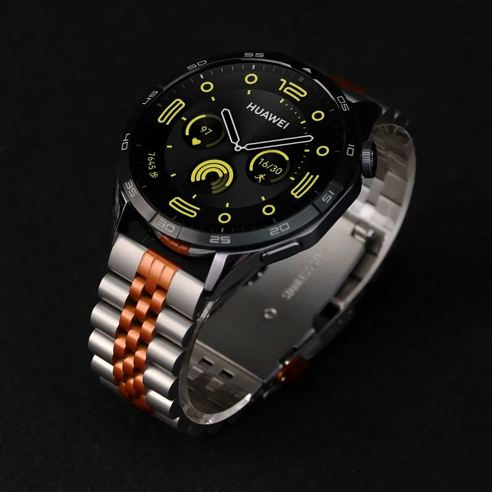 Cinturino da uomo in acciaio inossidabile da 22 mm per CMF By Nothing Watch Pro 3 2 1 Bracciale per Huawei Watch 5 /Amazfit Balance 2/Xiaomi S4 Band