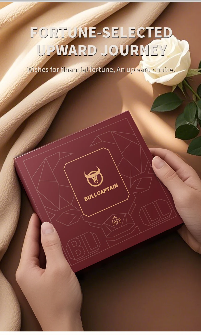 BULLCAPTAIN Geldbörse Retro Vintage Geldbörse Europäischer und Amerikanischer Horizontaler Stil Echtes Leder RFID Münz- und Kartenhalter Geldbörsen – Detail 11