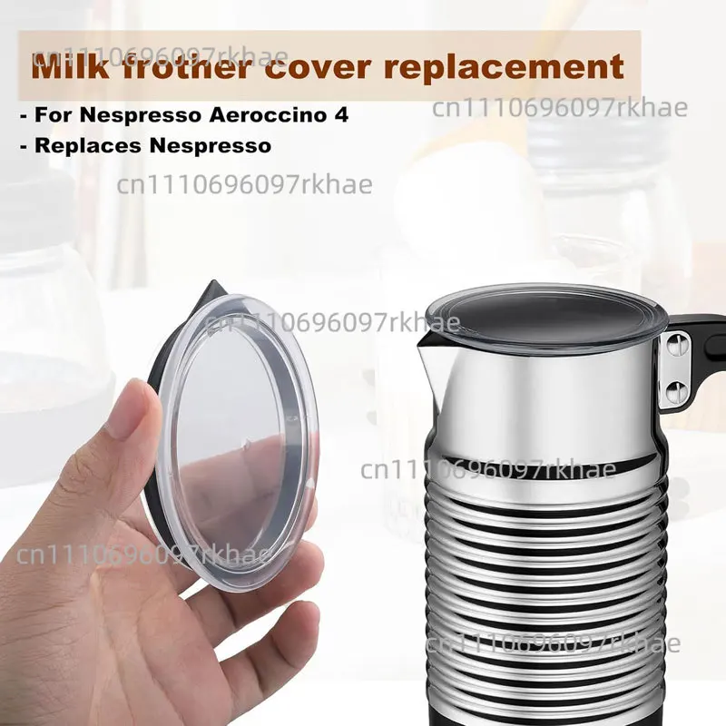 Tapa para Espumador de Leche Nespresso Aeroccino 4, Tapa de Plástico para Espumador de Leche, Repuesto de Sello para Espumador de Leche Nespresso