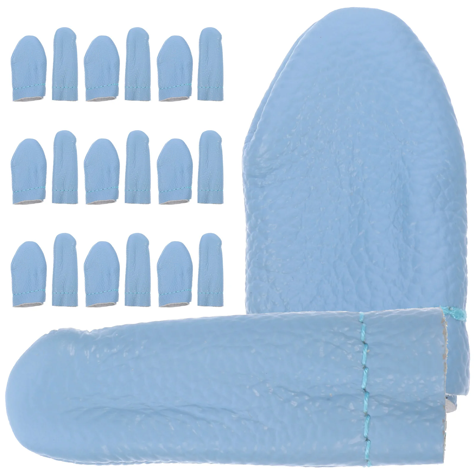 

20 Pcs Wool Felting Thimble Finger Protectors Cots for Hand Sewing Knitting Needlework Craft Supplies