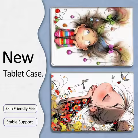 Art Design Color Girl Book For Xiaoxin Lenovo Tab P12 Extreme Legion Y900 Idea Pro GT 12.1 2025 Foldable Tablet Case Gift
