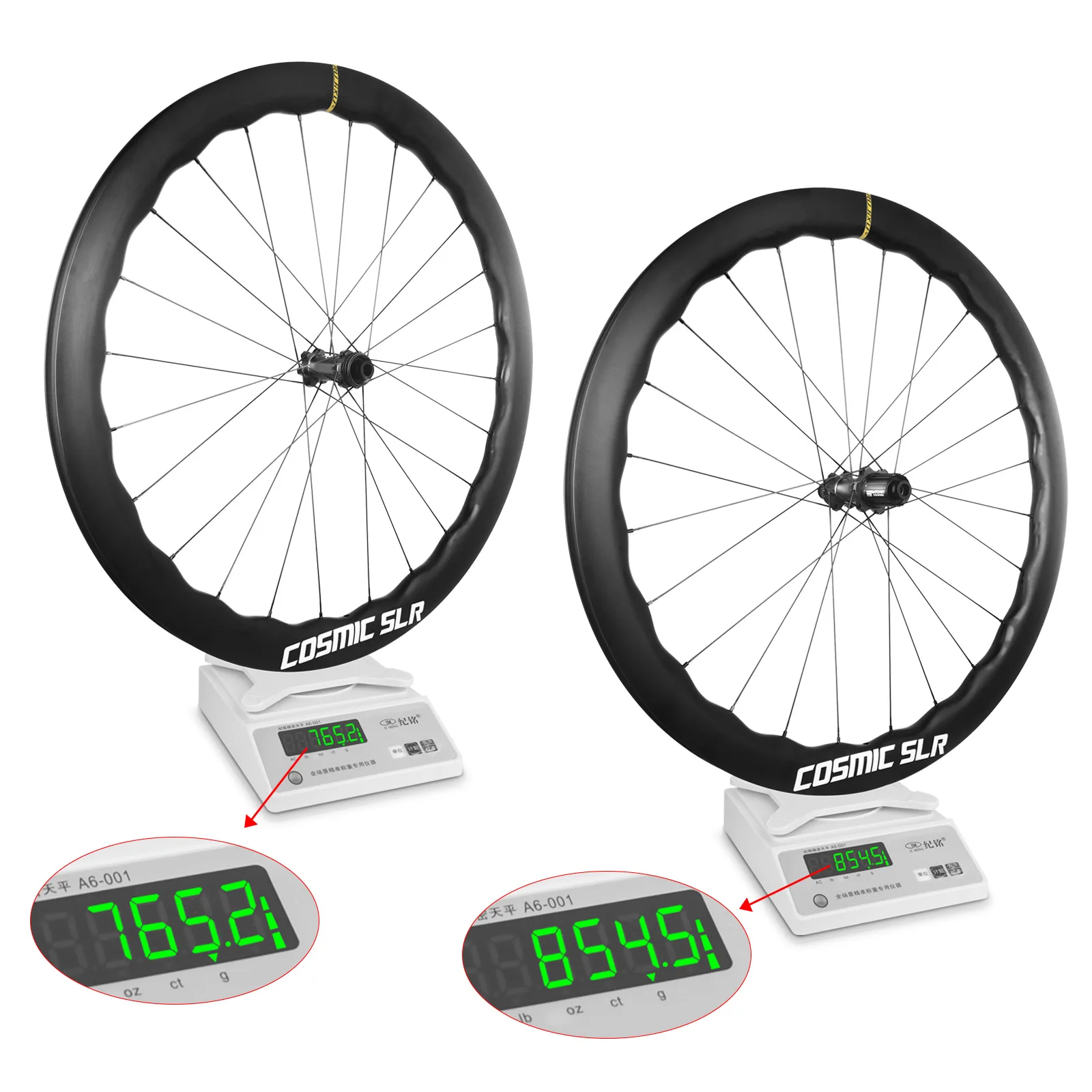Classic Black Wavy Carbon Fiber Rims 5045/5853mm Carbon Fiber Material Center Lock Disc Brake 700C Road Bicycle Wheel Set