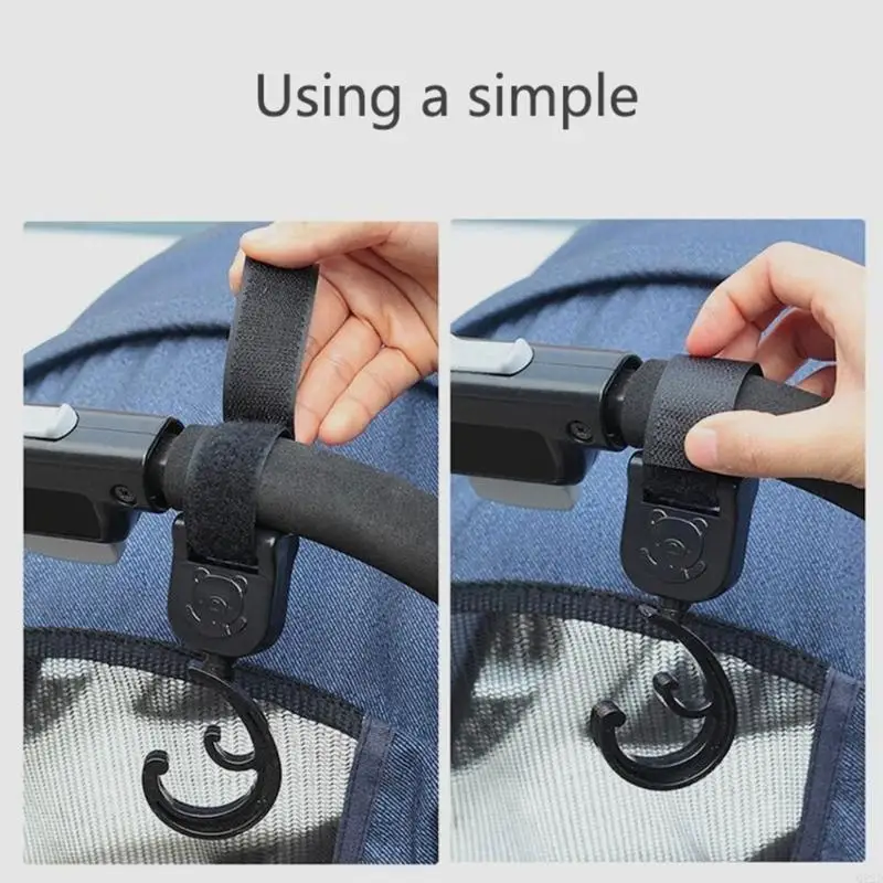 Q22d Pram Crochet Porte-poussette Organisateur Crochets