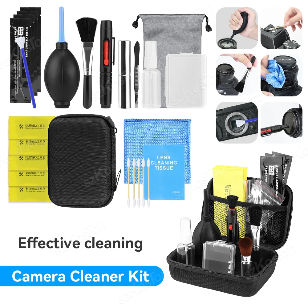 Camera Lens Cleaning Kit Mirrorless Camera Sensor Cleaning Kit for DSLR Camera Canon Sony Nikon Including Lens