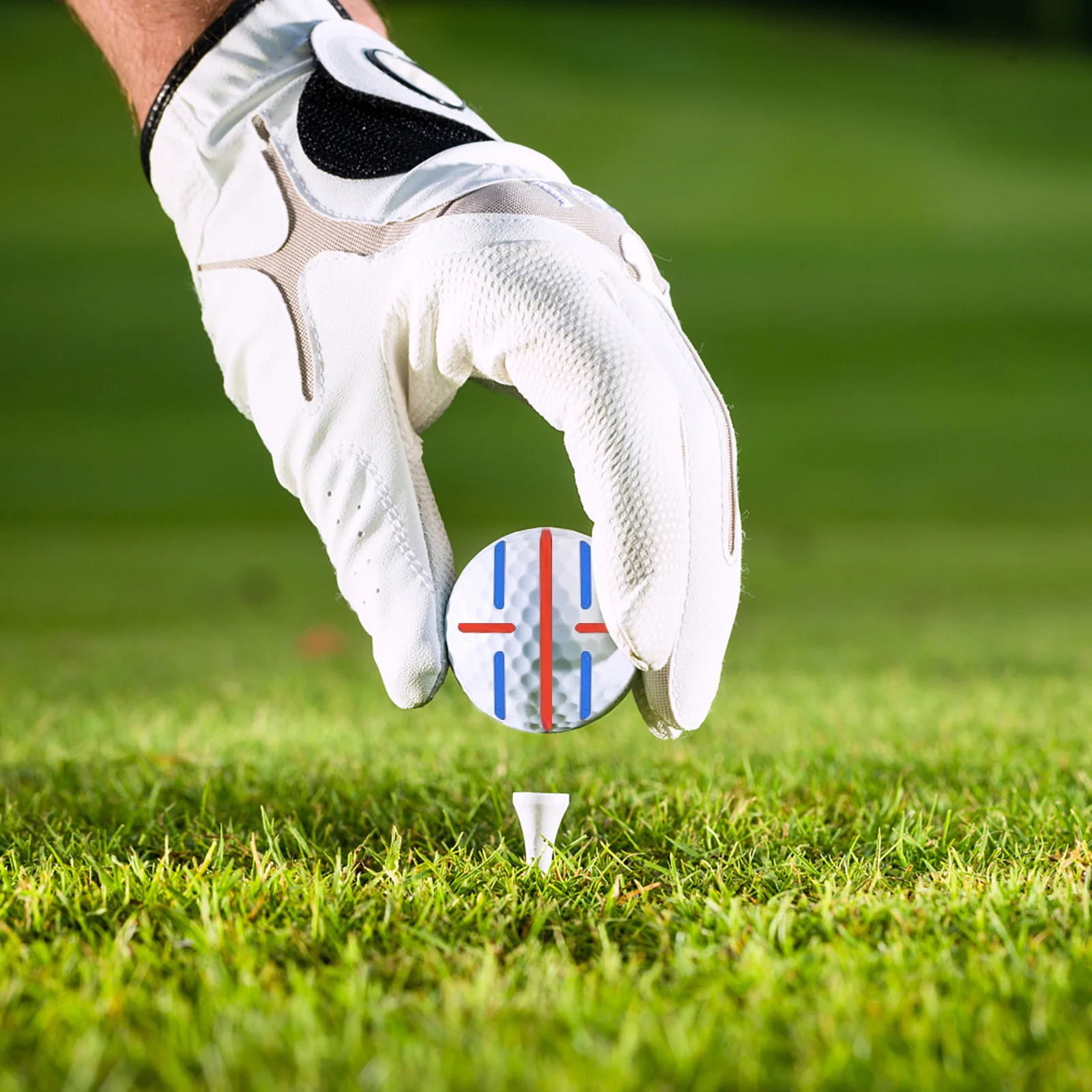 

1 Set Markers Putting Green Tool Golf Ball Marker Pen Stencil Kit Golf Accessories For Men Women Outdoor Training Easy Drawing