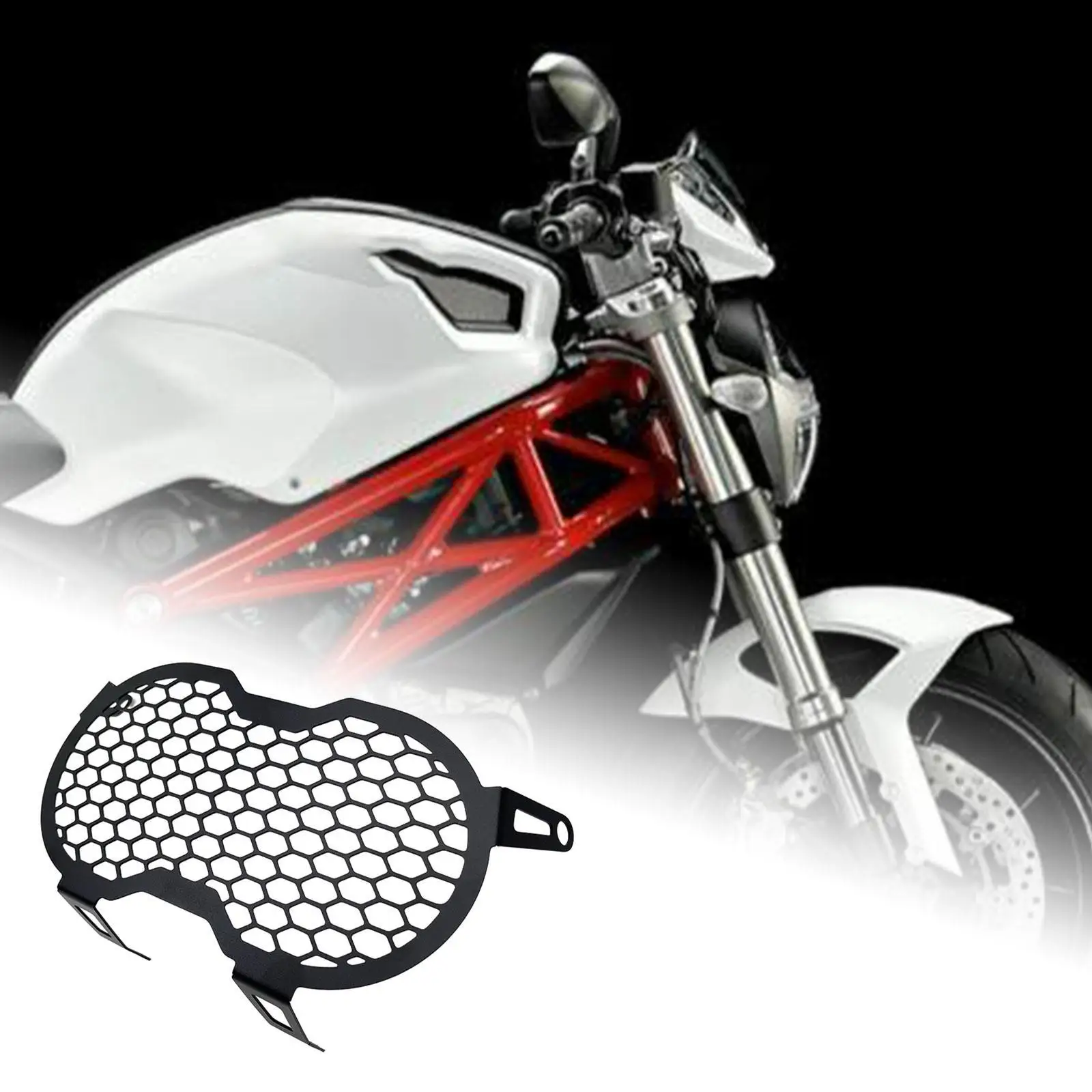 

Motorcycle Headlight Grill Front Headlight Protector Accessories Easy Installation Mesh Headlight Protector for Desert x