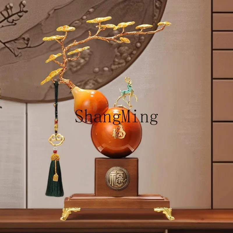 

CL Lucky Gourd Ornament High-end Entrance Hall Decoration for Living Room Office TV Cabinet Housewarming Gift
