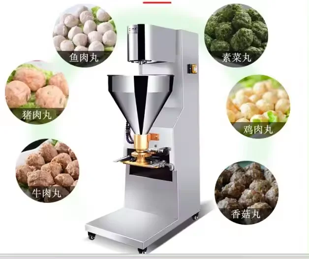 Stainless Steel Stuffed Fishball Maker Meat Ball Fish Ball Rolling Making Processing Machinery Meatball Forming Machine